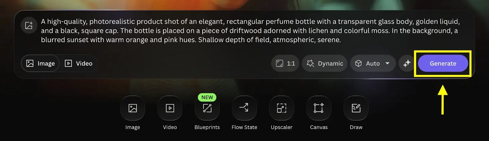 Nhập promt tạo ảnh Nhập promt tạo ảnh