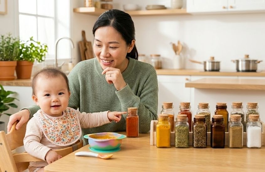 trẻ dưới 1 tuổi không nên ăn gia vị theo khẩu vị người lớn trẻ dưới 1 tuổi không nên ăn gia vị theo khẩu vị người lớn