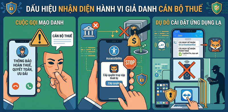 Tuyệt đối không cấp quyền truy cập thiết bị hoặc cung cấp mã OTP cho người lạ Tuyệt đối không cấp quyền truy cập thiết bị hoặc cung cấp mã OTP cho người lạ