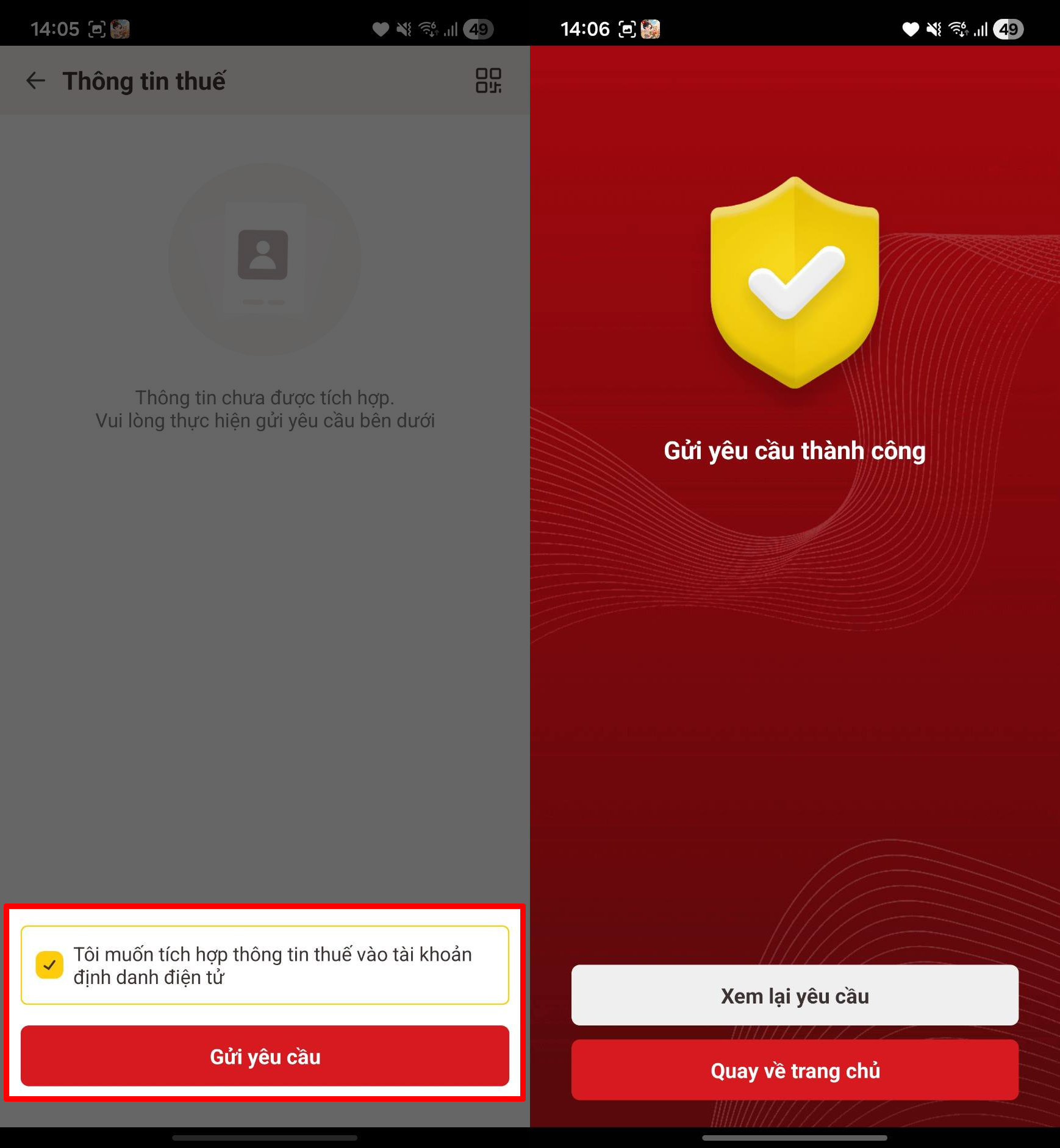 Cách khắc phục lỗi thông tin NNT không có trên cơ sở DLQG về dân cư