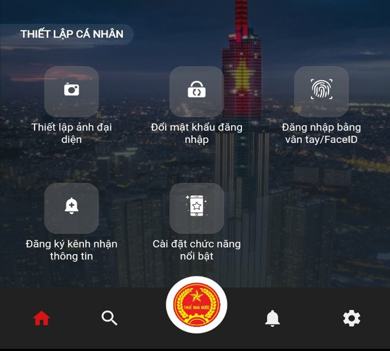 Thiết lập tài khoản tăng bảo mật, đăng nhập nhanh, quản lý thuế chủ động hơn nữa
