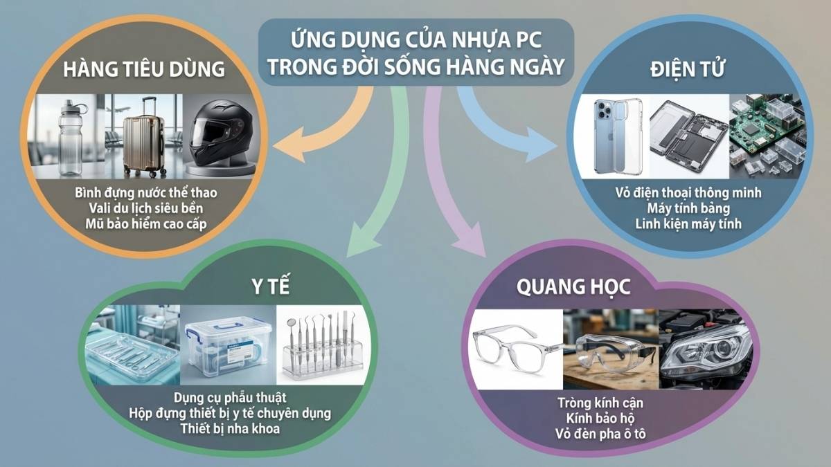 Ứng dụng của nhựa PC
