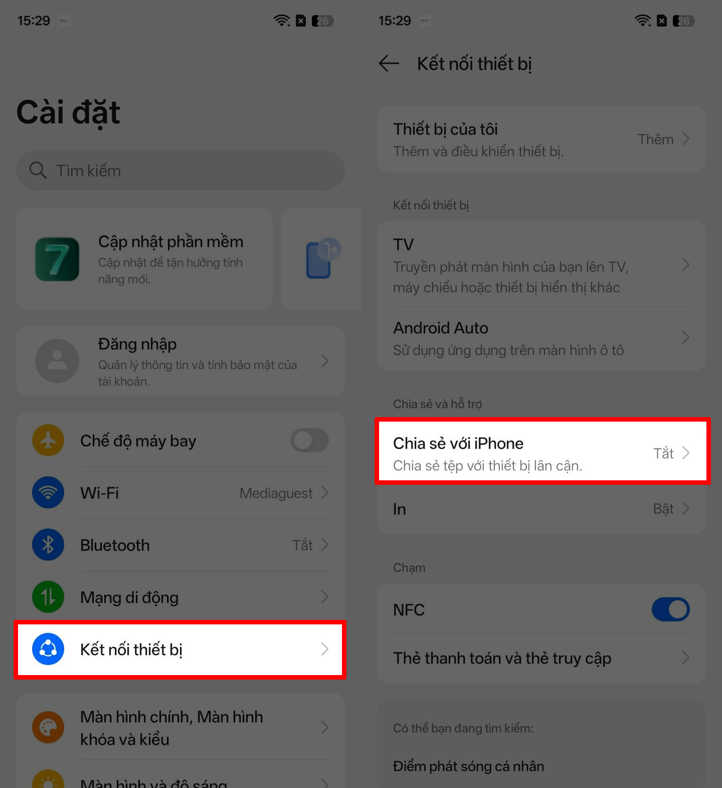 Cách chia sẻ file từ realme qua iPhone 