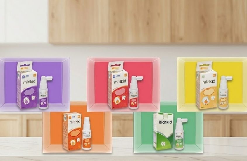 Xịt chống sâu răng Midkid là thương hiệu chăm sóc răng miệng trẻ em Việt Nam