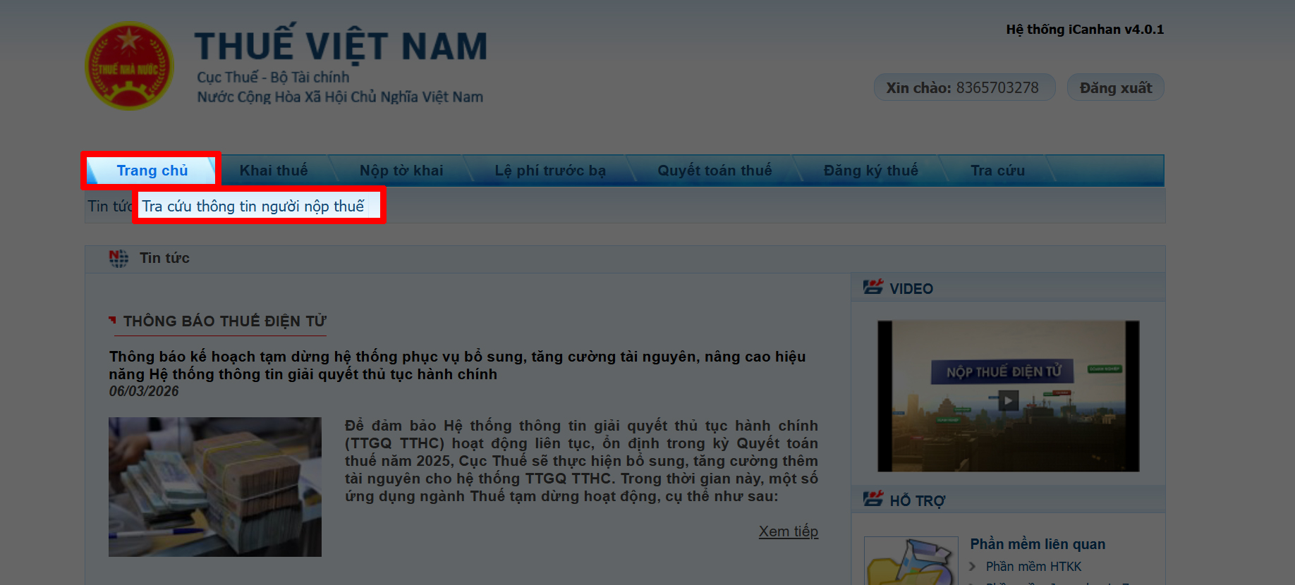 Cách khắc phục lỗi tích hợp thuế vào VNeID bị từ chối