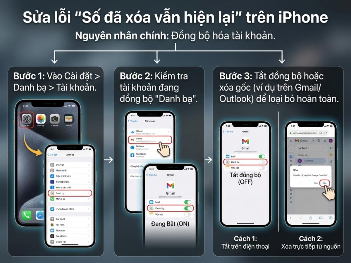 Xử l&yacute; lỗi "X&oacute;a xong số vẫn hiện lại"