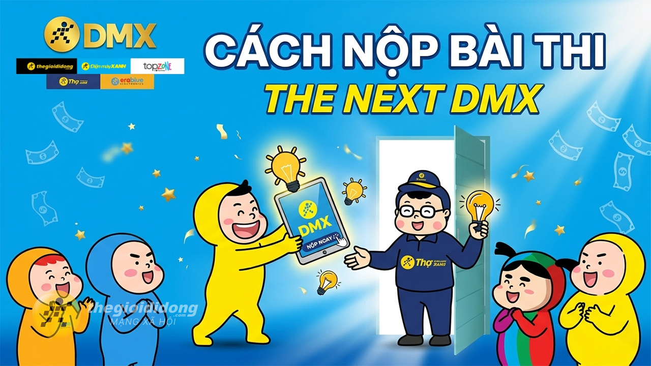 Cách nộp bài thi The Next DMX