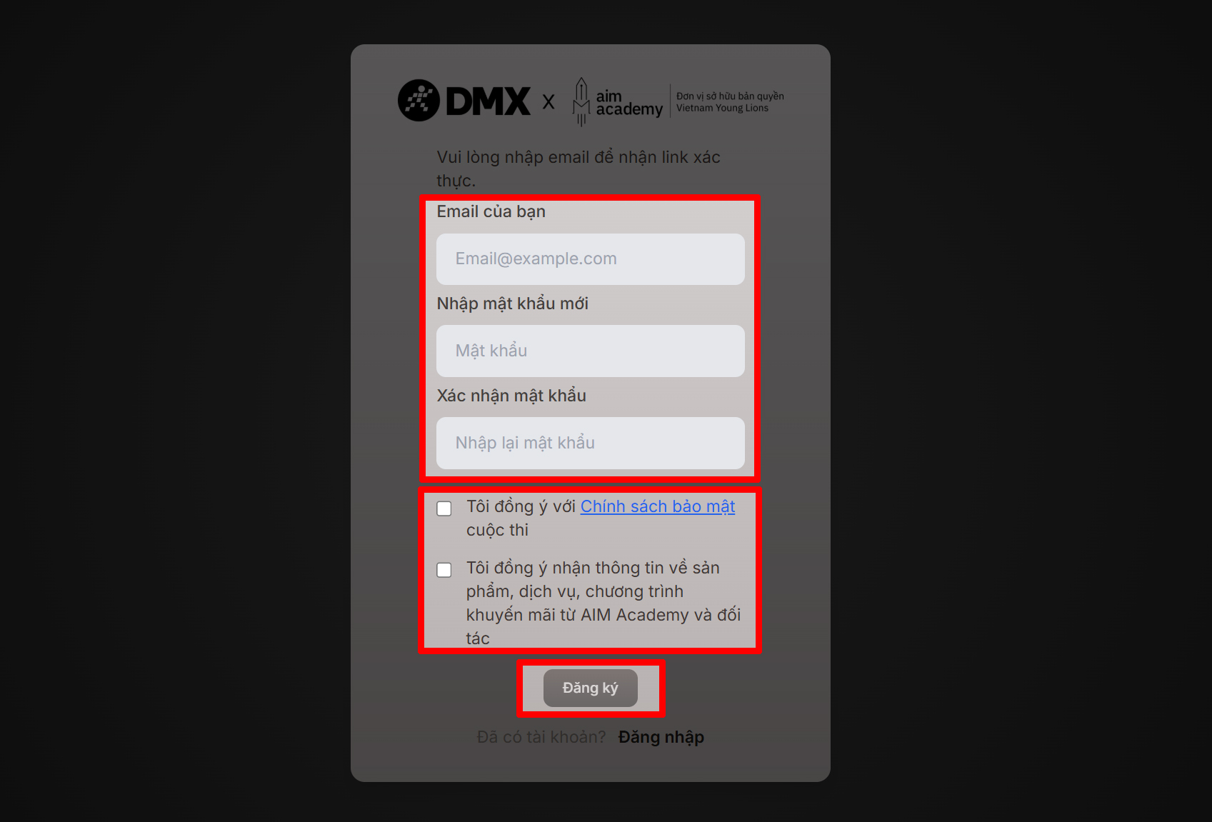 Cách nộp bài thi The Next DMX