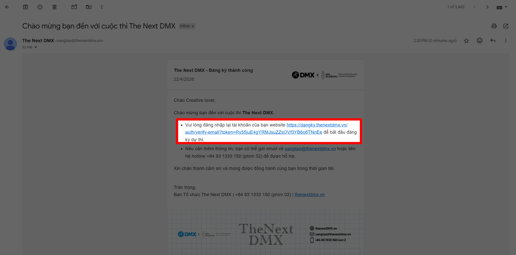 Cách nộp bài thi The Next DMX