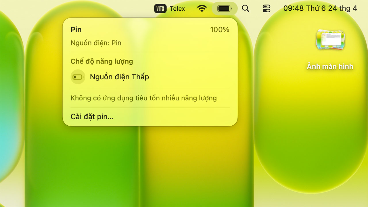 Bắt đầu test pin