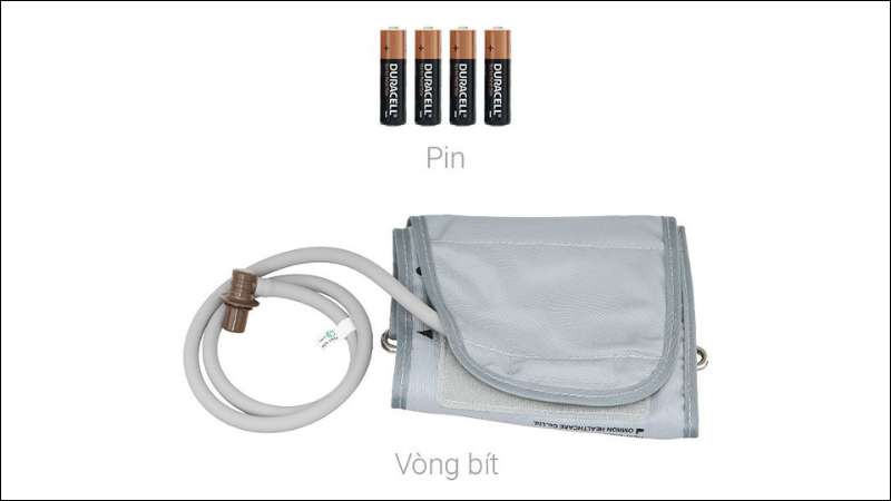 Bộ sản phẩm m&aacute;y đo huyết &aacute;p Omron JPN750