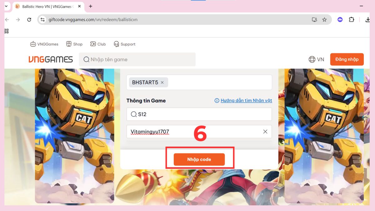 Hoàn tất và vào game kiểm tra Hòm thư ngay Hoàn tất và vào game kiểm tra Hòm thư ngay