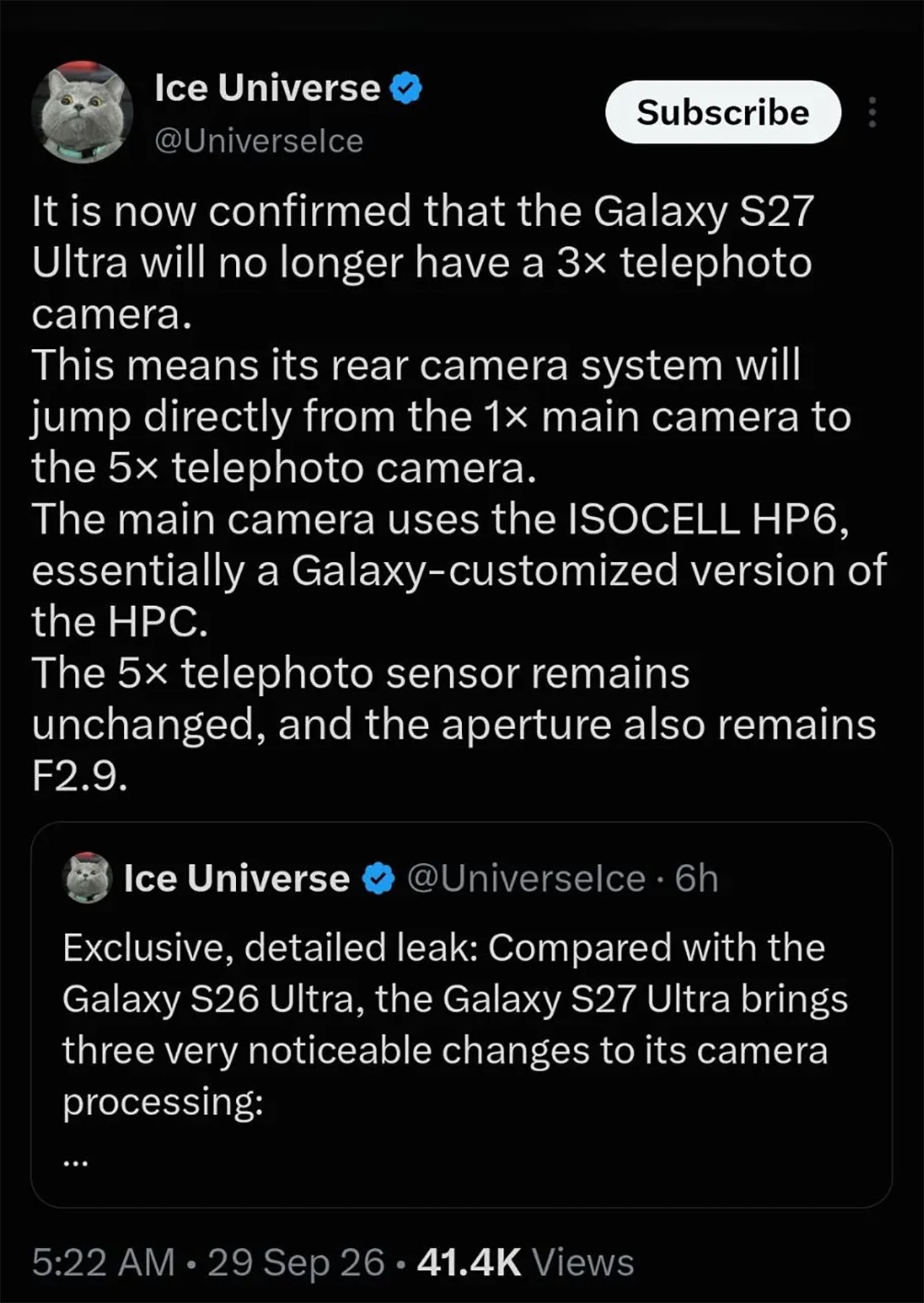 Nghe Đồn Về Samsung Galaxy S27 Ultra