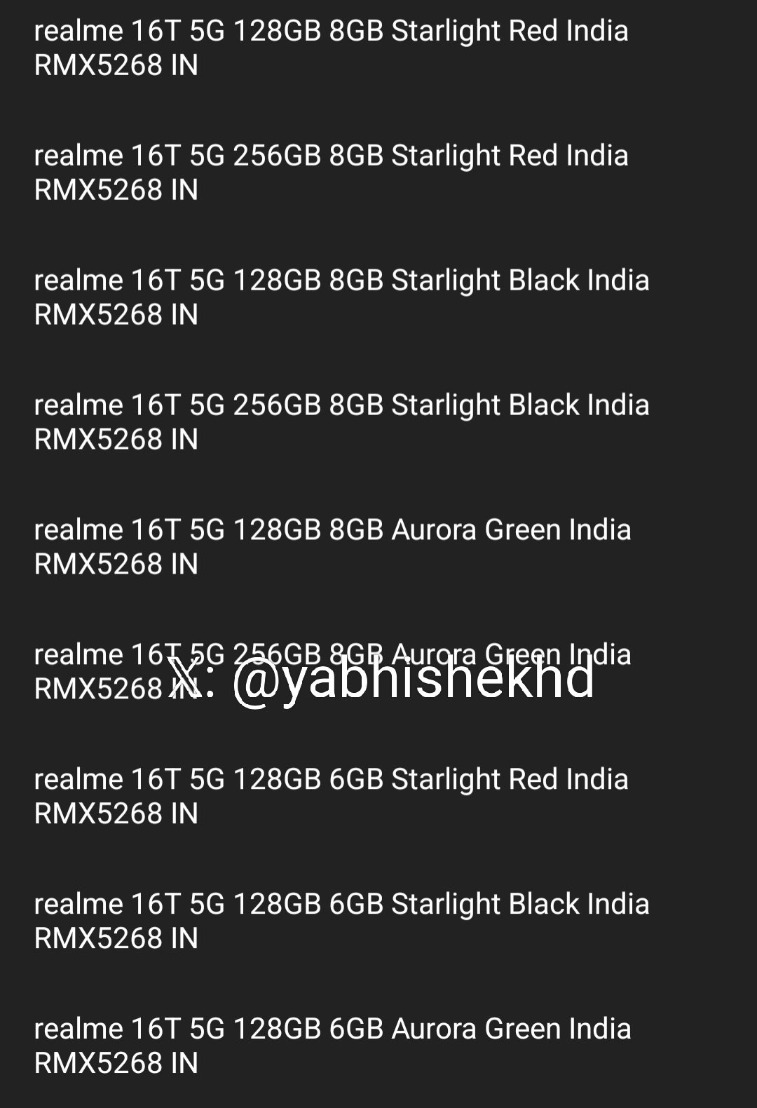 realme 16T