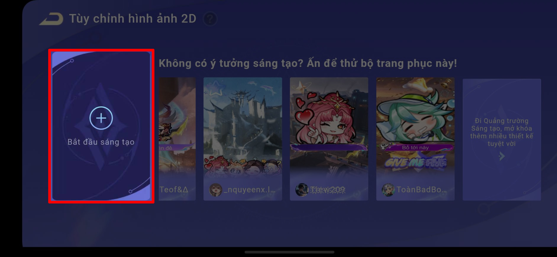 Cách tạo ảnh đại diện khi vào trận trong Liên Quân