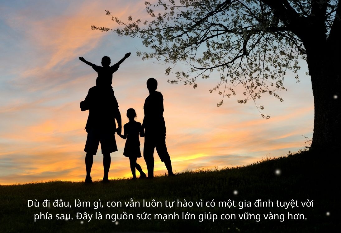 Lời cảm ơn chân thành gửi đến gia đình