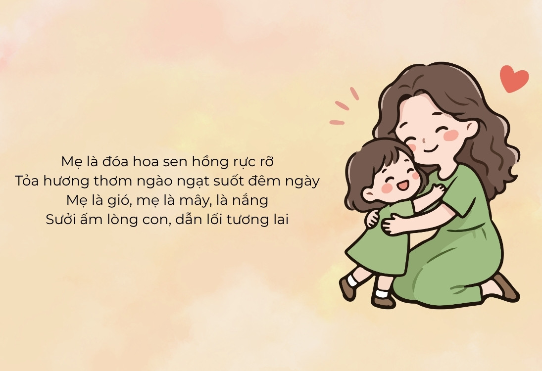 Bài thơ về mẹ ngắn gọn, súc tích đầy ý nghĩa Bài thơ về mẹ ngắn gọn, súc tích đầy ý nghĩa