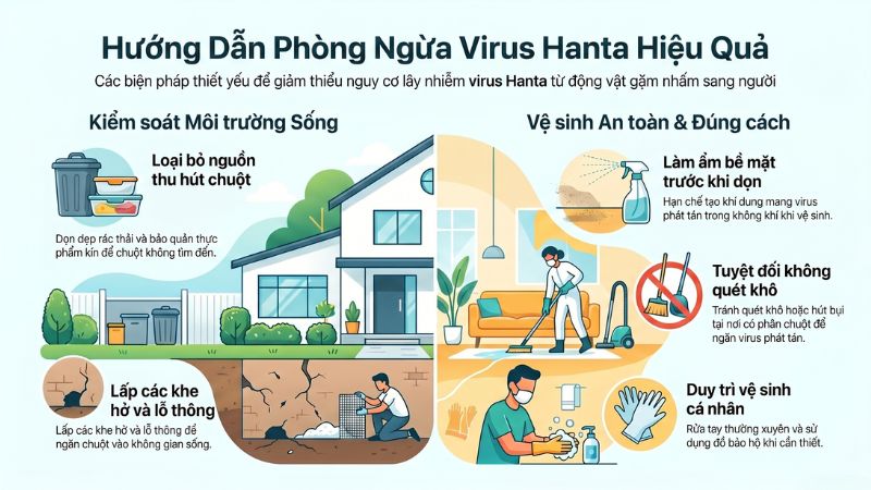 Một số biện pháp phòng ngừa Virus Hanta Một số biện pháp phòng ngừa Virus Hanta