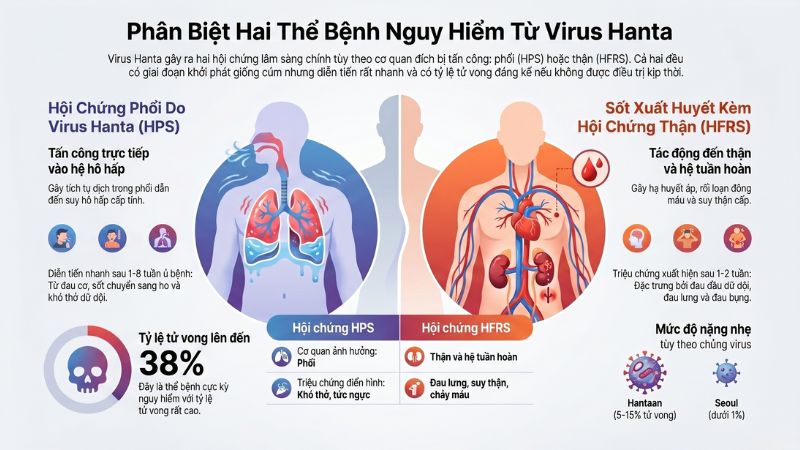 Phân biệt hai thể bệnh nguy hiểm từ Virus Hanta Phân biệt hai thể bệnh nguy hiểm từ Virus Hanta