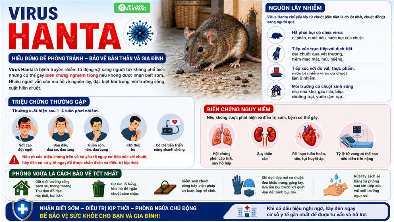 Infographic - Tổng quan về Virus Hanta Infographic - Tổng quan về Virus Hanta