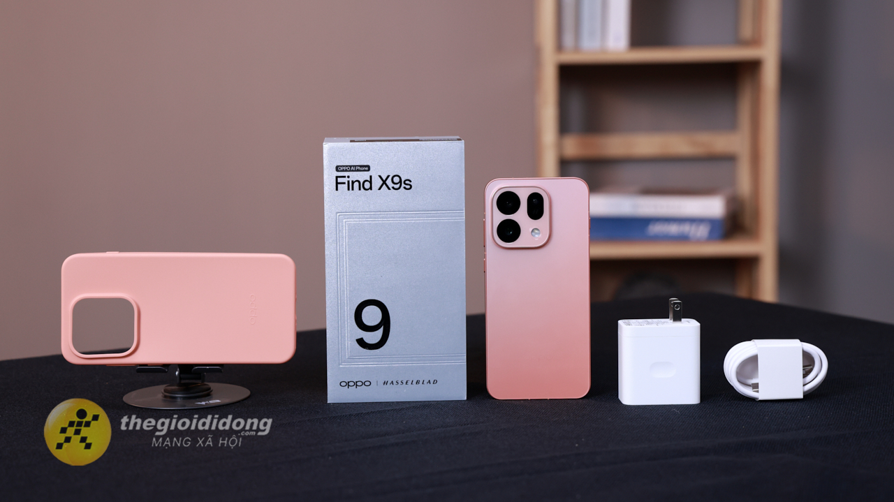 Trên tay OPPO Find X9s: Sắc Cam rực rỡ, chip Dimensity 9500s, pin lớn 7.025 mAh