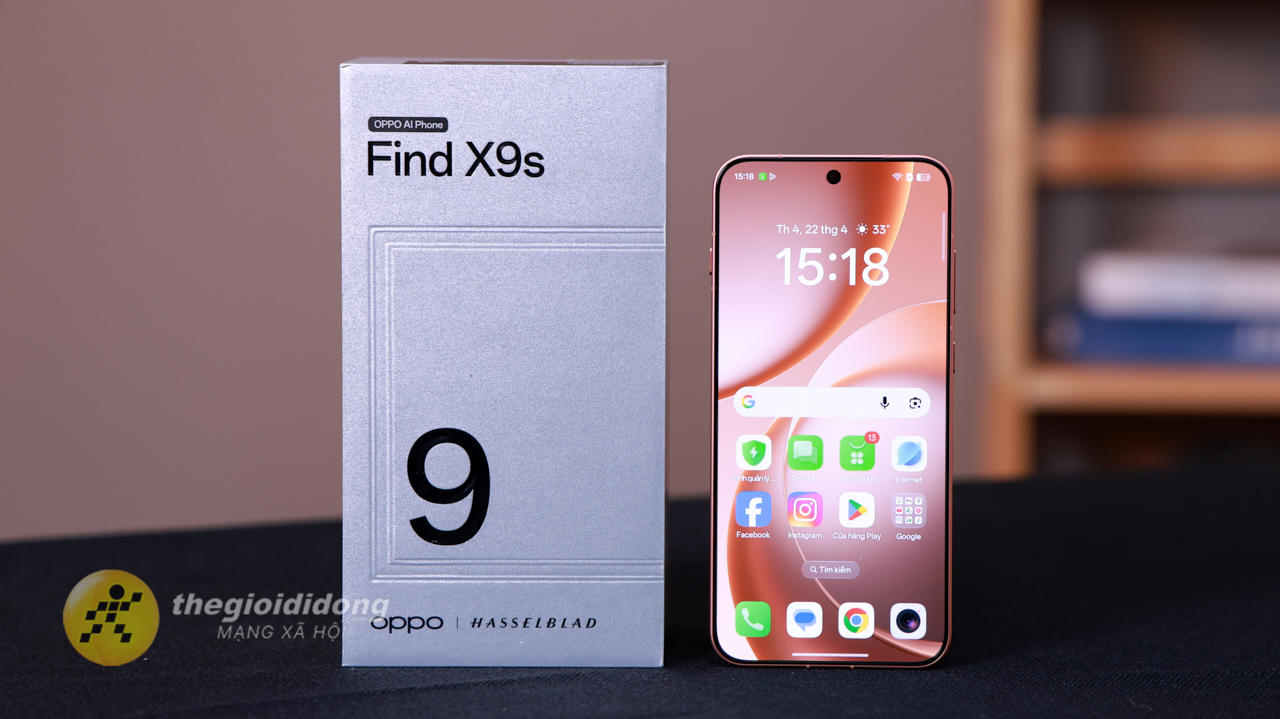 Trên tay OPPO Find X9s: Sắc Cam rực rỡ, chip Dimensity 9500s, pin lớn 7.025 mAh