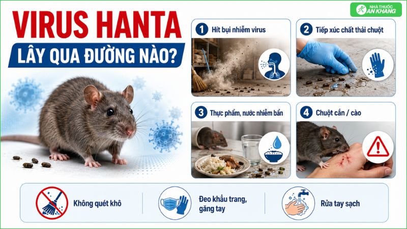 Virus Hanta l&acirc;y truyền qua 