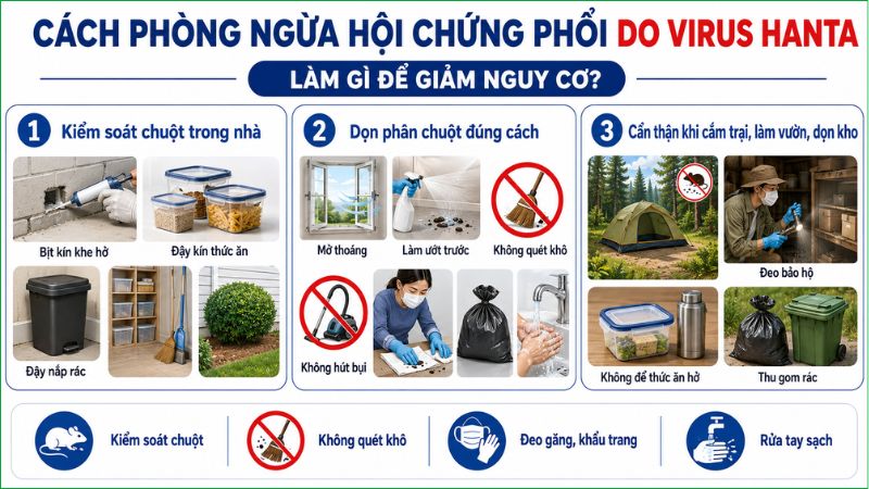 Biện ph&aacute;p ph&ograve;ng ngừa hội chứng phổi do virus hanta