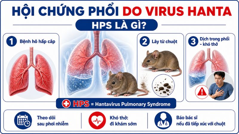 Hội chứng phổi do virus hanta l&agrave; bệnh truyền nhiễm cấp t&iacute;nh do Hantavirus g&acirc;y ra