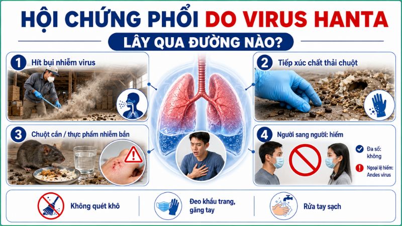 C&aacute;c đường l&acirc;y nhiễm do virus hanta