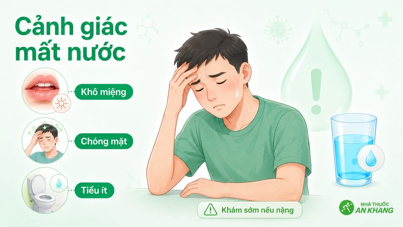 Người bệnh cần bù nước, điện giải khi có dấu hiệu mất nước Người bệnh cần bù nước, điện giải khi có dấu hiệu mất nước