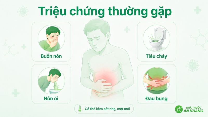 Tiêu chảy, buồn nôn, nôn mửa là những triệu chứng thường gặp do Norovirus Tiêu chảy, buồn nôn, nôn mửa là những triệu chứng thường gặp do Norovirus
