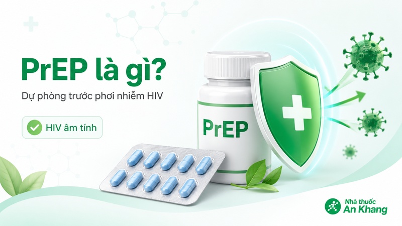 PrEP là thuốc dự phòng trước phơi nhiễm HIV, dùng cho người chưa nhiễm HIV nhưng có nguy cơ phơi nhiễm PrEP là thuốc dự phòng trước phơi nhiễm HIV, dùng cho người chưa nhiễm HIV nhưng có nguy cơ phơi nhiễm