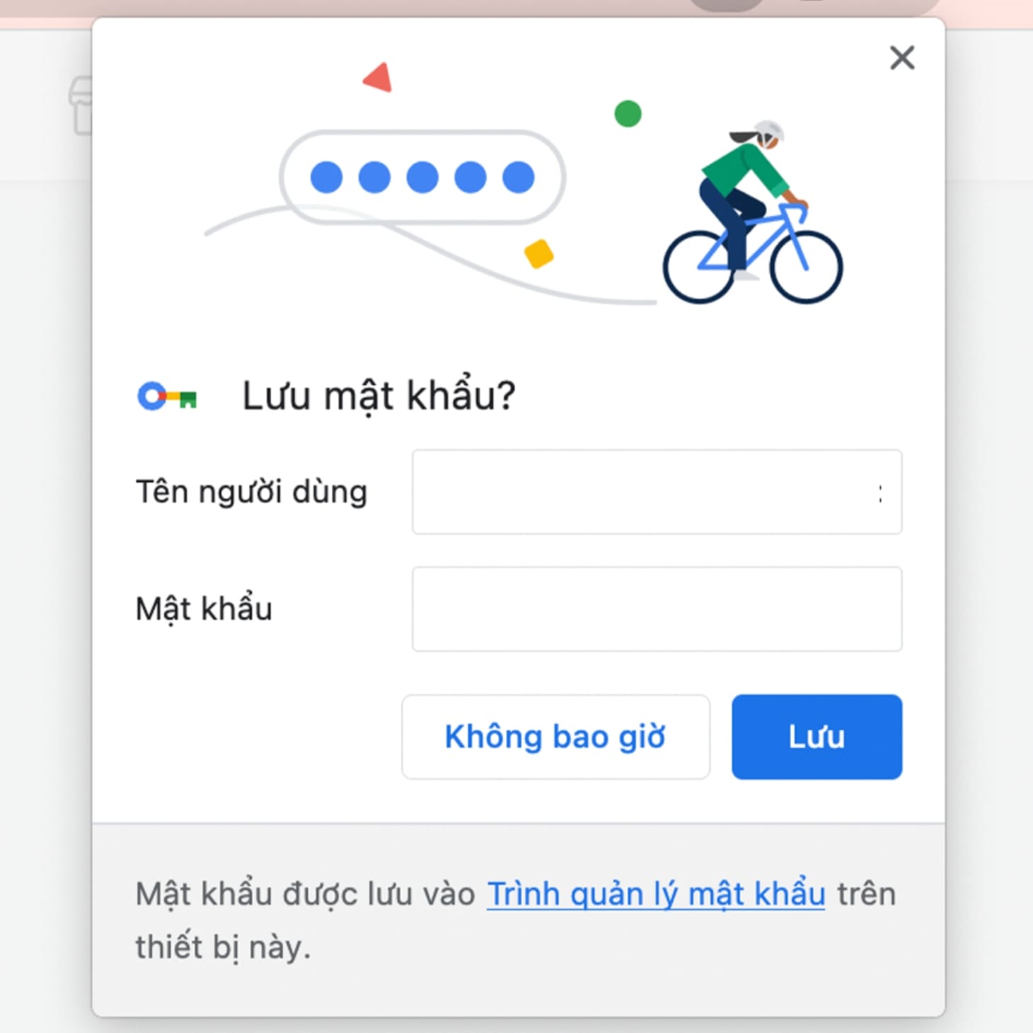 Cho phép thiết bị lưu mật khẩu của bạn trong lần đăng nhập đầu tiên để có thể xem lại mật khẩu Facebook Cho phép thiết bị lưu mật khẩu của bạn trong lần đăng nhập đầu tiên để có thể xem lại mật khẩu Facebook
