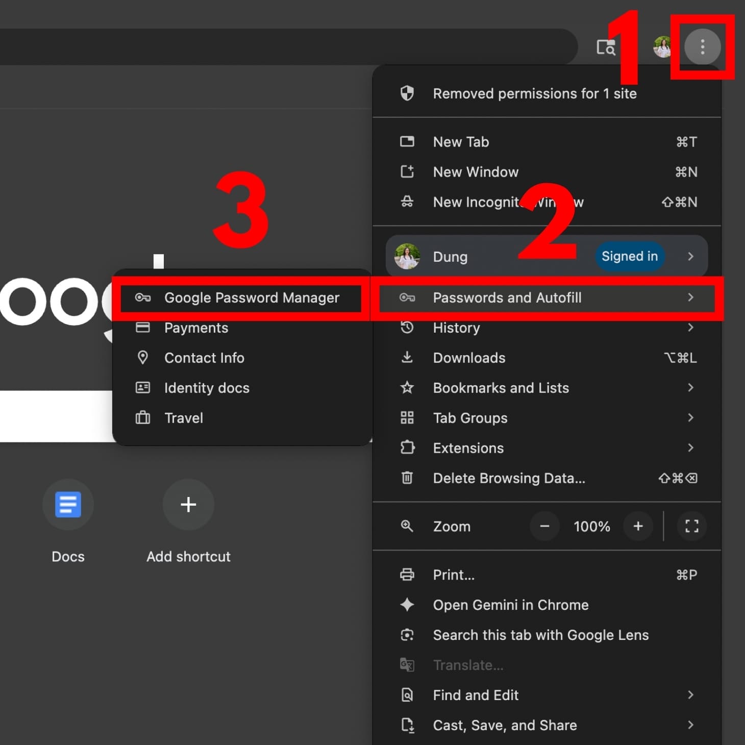 Truy cập vào Trình quản lý mật khẩu của Google Truy cập vào Trình quản lý mật khẩu của Google
