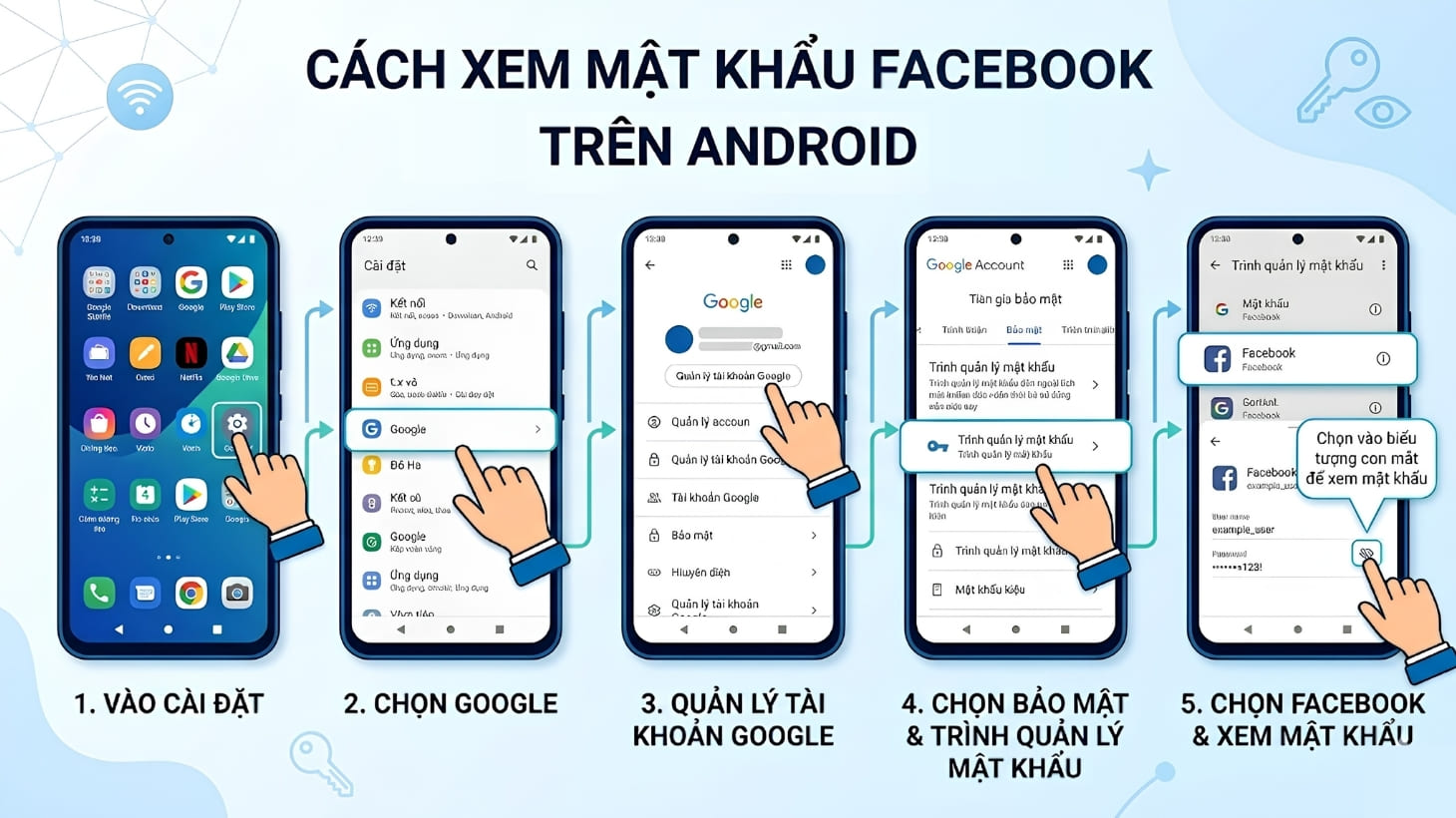 Xem mật khẩu Facebook trên điện thoại Android Xem mật khẩu Facebook trên điện thoại Android