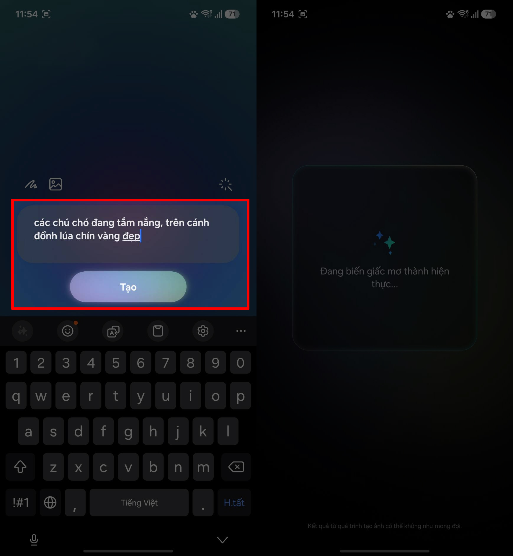 Cách tạo hình nền bằng Galaxy AI