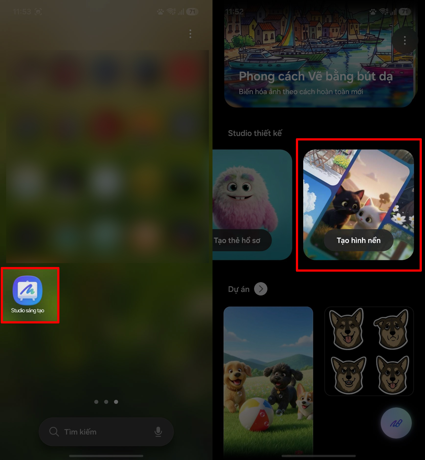 Cách tạo hình nền bằng Galaxy AI