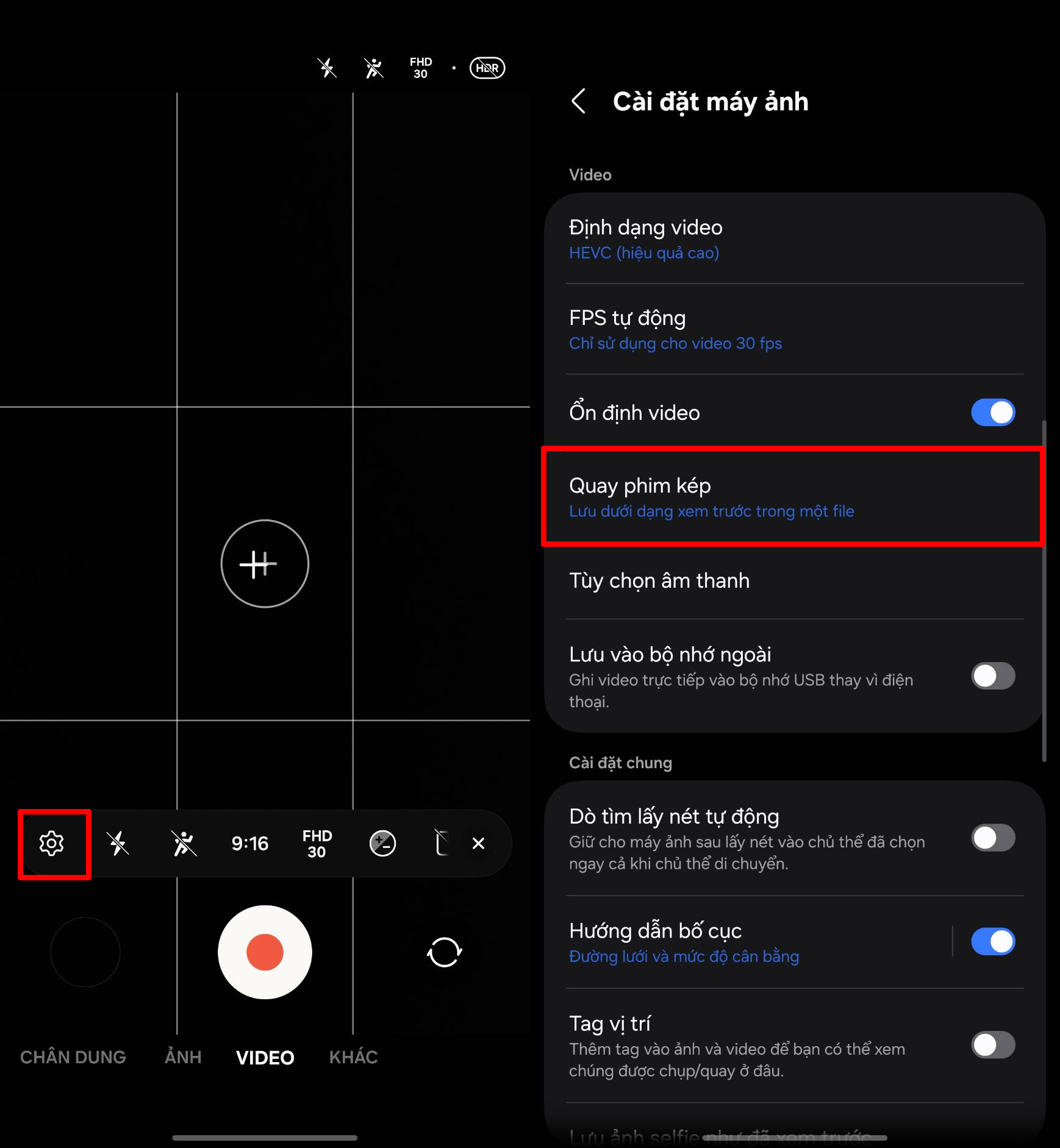 Cách quay video 2 camera cùng lúc trên Android