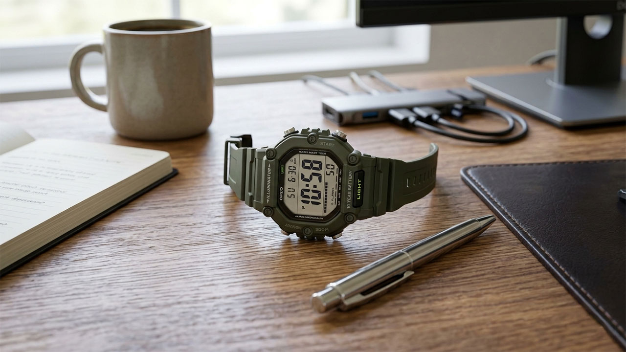 Đồng hồ Casio 49.7 mm Nam AE-1600HX-3AVDF