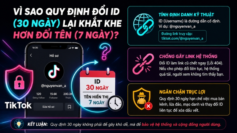 V&igrave; sao đổi ID đợi l&acirc;u hơn đổi t&ecirc;n?