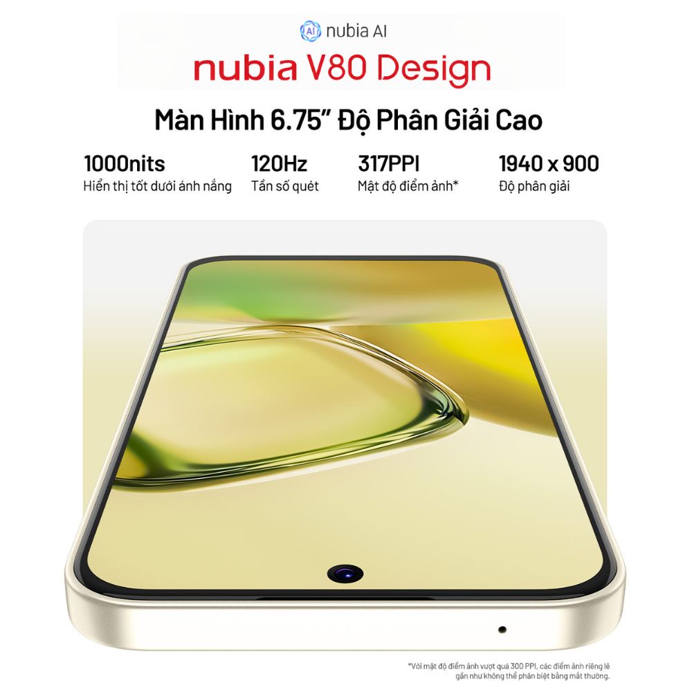 Nubia V80 Design