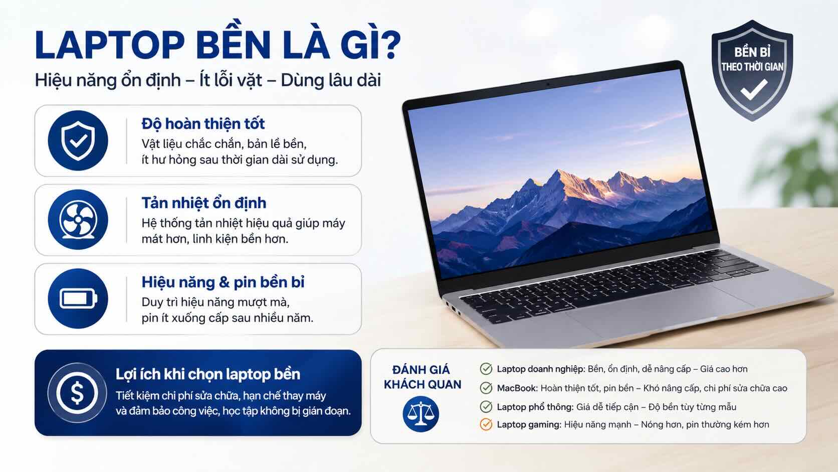 Như thế nào được gọi là laptop bền Như thế nào được gọi là laptop bền
