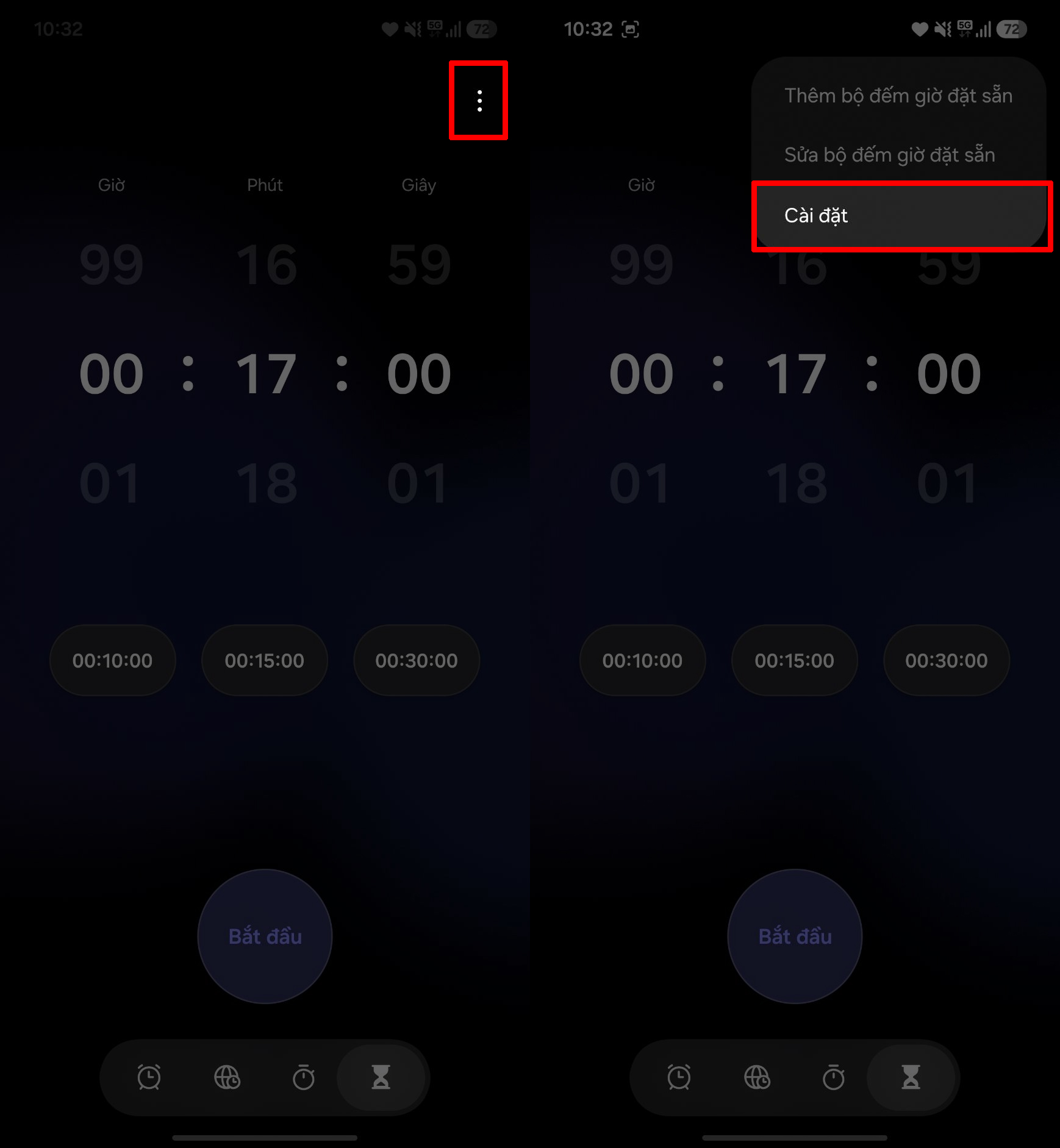 Cách tạo đồng hồ đếm ngược trên Samsung Cách tạo đồng hồ đếm ngược trên Samsung