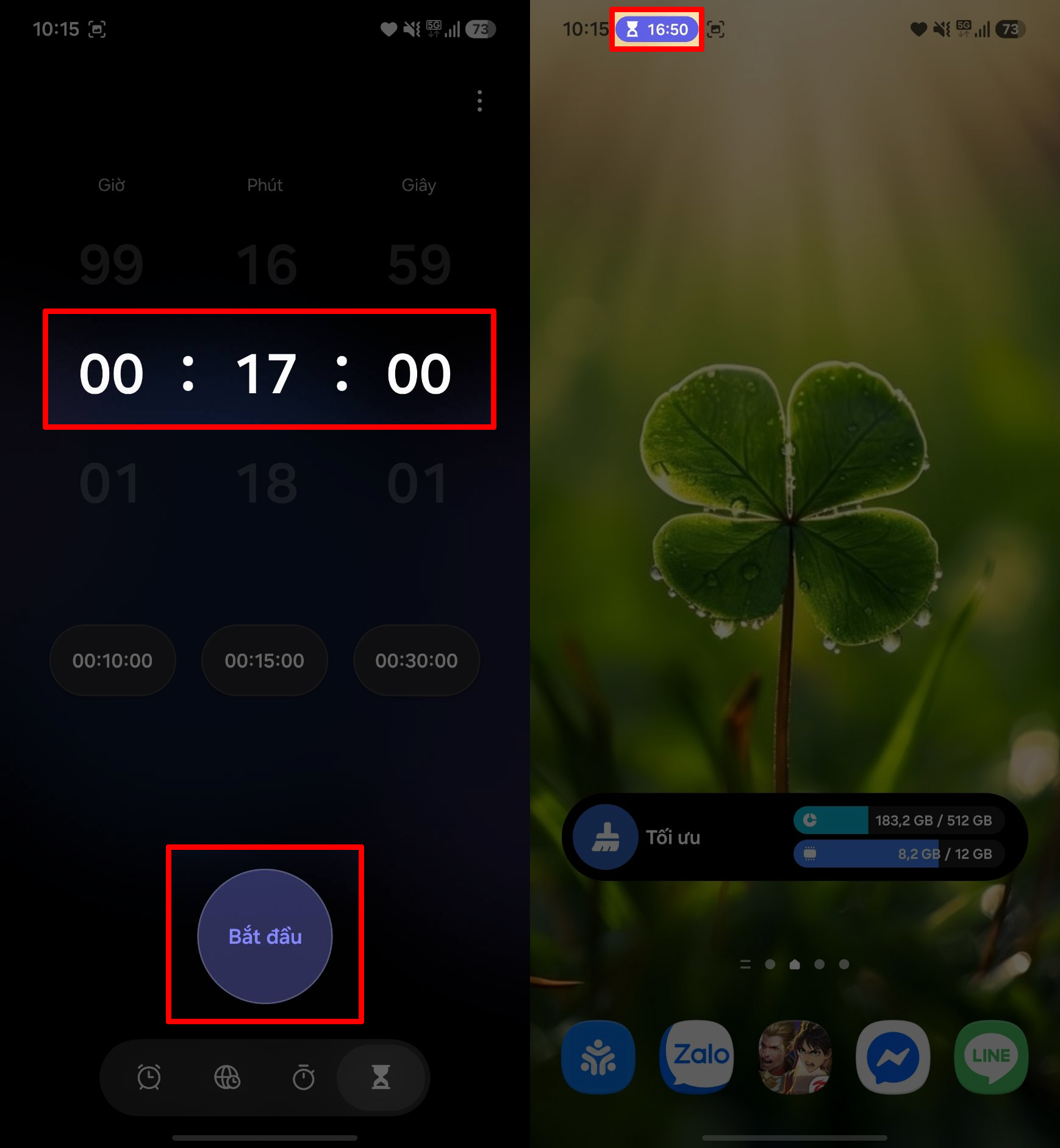 Cách tạo đồng hồ đếm ngược trên Samsung Cách tạo đồng hồ đếm ngược trên Samsung