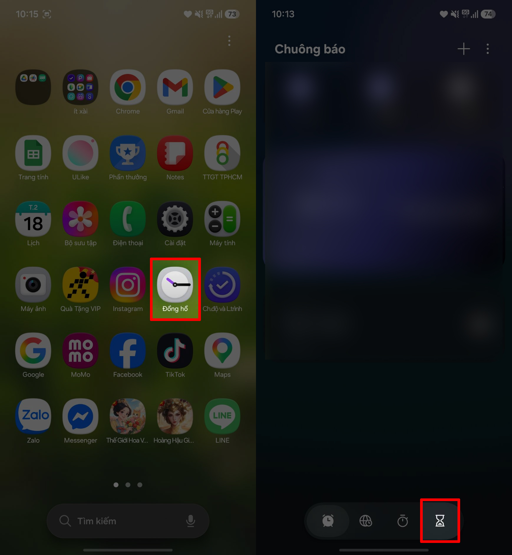 Cách tạo đồng hồ đếm ngược trên Samsung Cách tạo đồng hồ đếm ngược trên Samsung