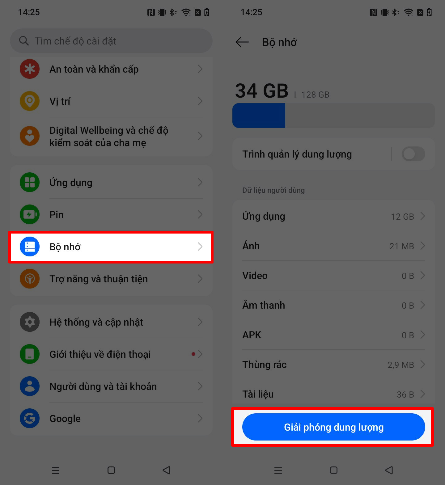 Cách giải phóng dung lượng trên realme C100i Cách giải phóng dung lượng trên realme C100i