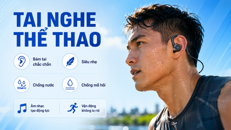 Tai nghe thể thao Tai nghe thể thao