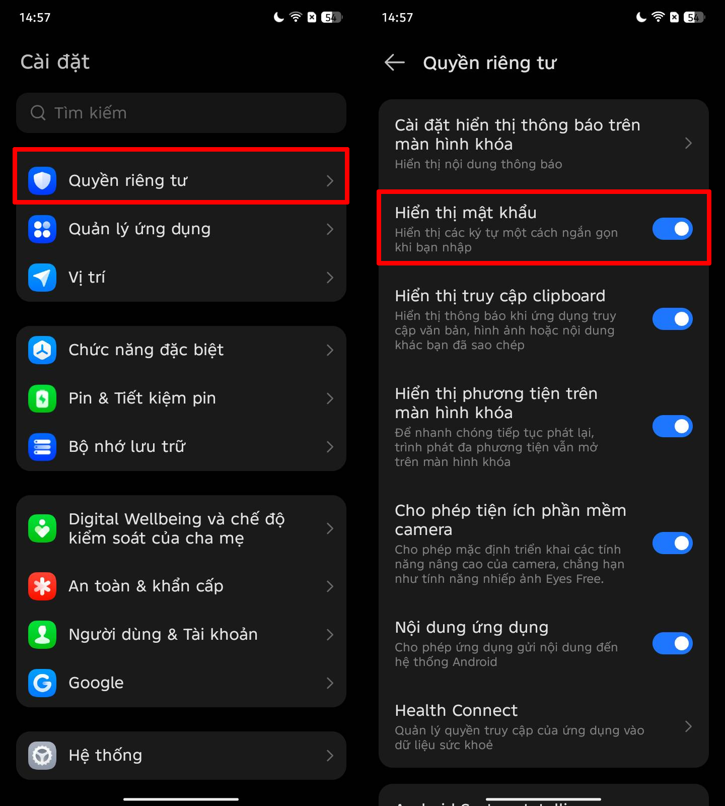 Cách tắt hiển thị mật khẩu trên TECNO Spark Go 3 Cách tắt hiển thị mật khẩu trên TECNO Spark Go 3