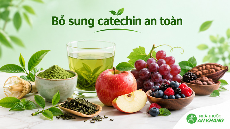 Ưu ti&ecirc;n bổ sung catechin từ tr&agrave; xanh, matcha v&agrave; thực phẩm tự nhi&ecirc;n thay v&igrave; lạm dụng vi&ecirc;n uống liều cao